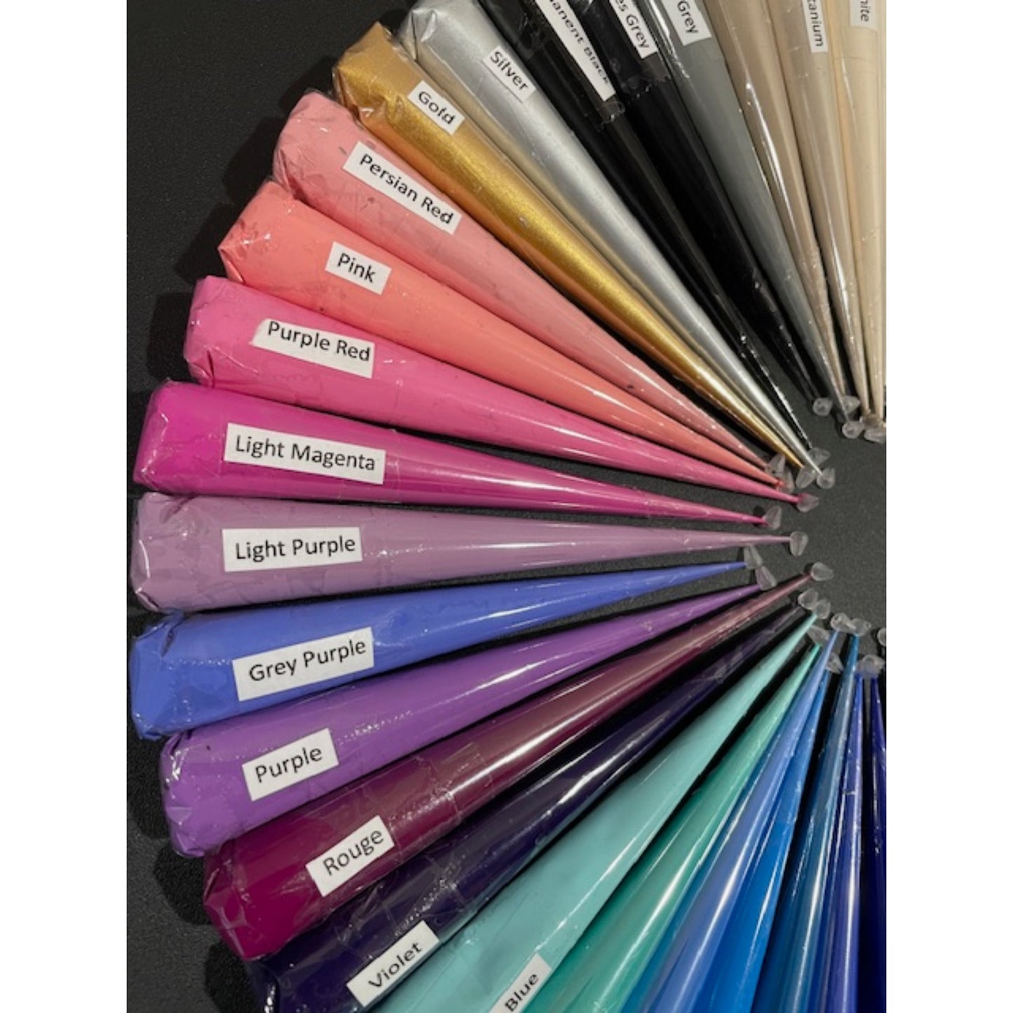 Acrylic Paint Cones | Henna Paint Cones | Dot Art | Mandala Art | Thick Paint | Single Cones or Set of 48