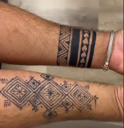 5 Pack Variety Henna, Jagua and Hengua Cones | Organic Prefilled Cones | BAQ (Body Art Quality) | Eucalyptus/Tea Tree, Lavender Henna Cones