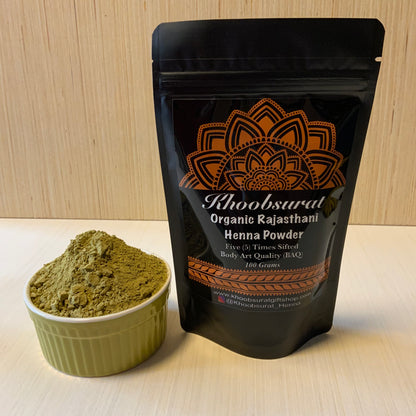 1KG (1000 Grams) Organic Rajasthani Henna Powder | Bridal Quality | Premium BAQ Quality | Five (5) Times Sifted