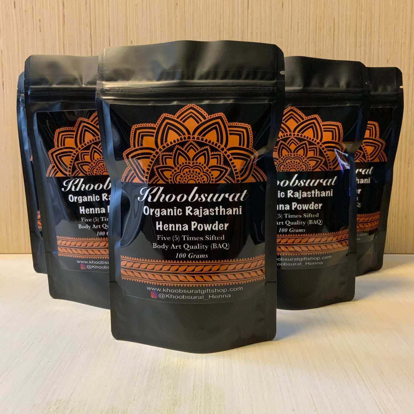 Henna for Hair 100 Grams Organic Rajasthani Henna Powder | Bridal Quality | Premium BAQ Quality | Five (5) Times Sifted