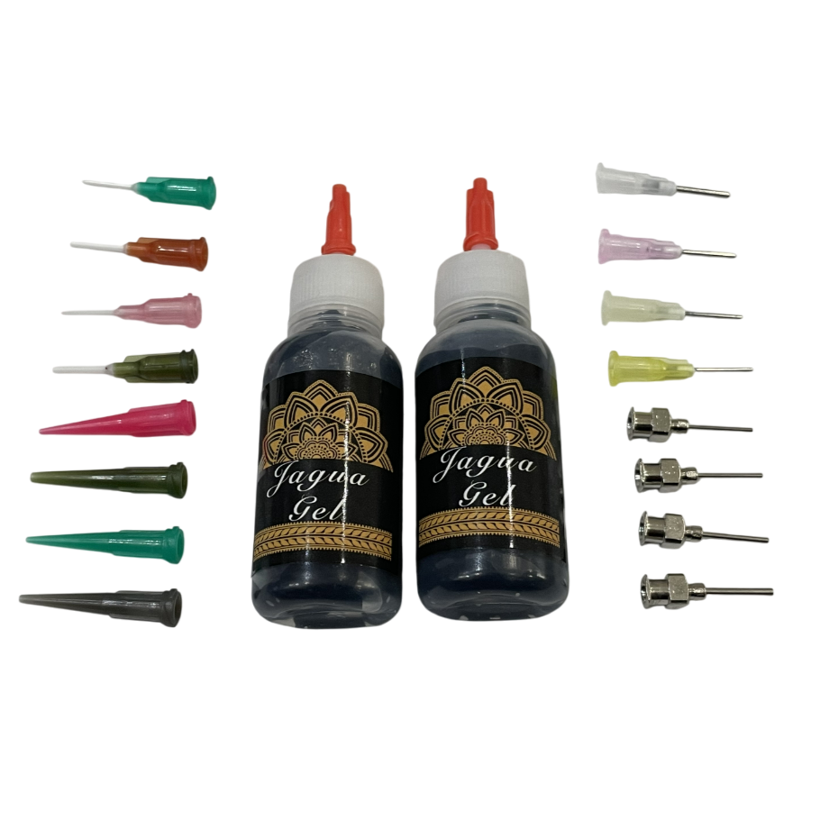 Jagua Gel Bottles - Premade Paste - 8 Piece or 16 Piece Tips