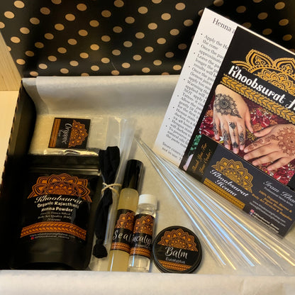 DIY Henna Kit | Makes up to 5 Henna Cones and Inlcudes Aftercare Balm, Sealant, Designs & Instructions