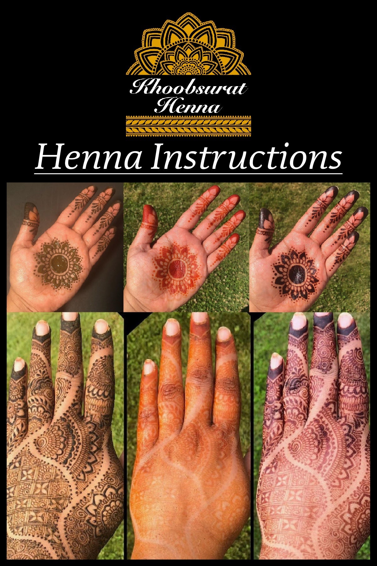 Combo Kit | 1 Hengua and 1 Henna Cone, Aftercare Balm, Sealant, Designs & Instructions