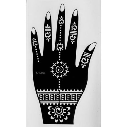 Style D-Stencils for Henna, Jagua, Glitter, Air Brush Temporary Tattoos | Mehndi Stencils