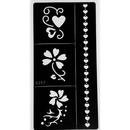 Style C-Stencils for Henna, Jagua, Glitter, Air Brush Temporary Tattoos | Mehndi Stencils