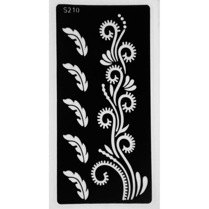 Style C-Stencils for Henna, Jagua, Glitter, Air Brush Temporary Tattoos | Mehndi Stencils