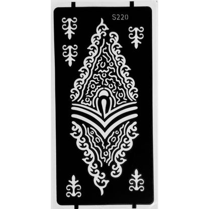 Style C-Stencils for Henna, Jagua, Glitter, Air Brush Temporary Tattoos | Mehndi Stencils