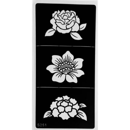 Style C-Stencils for Henna, Jagua, Glitter, Air Brush Temporary Tattoos | Mehndi Stencils