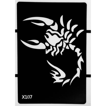Style G-Stencils for Henna, Jagua, Glitter, Air Brush Temporary Tattoos | Mehndi Stencils