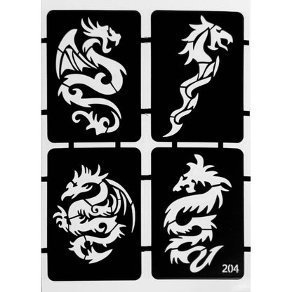 Style G-Stencils for Henna, Jagua, Glitter, Air Brush Temporary Tattoos | Mehndi Stencils