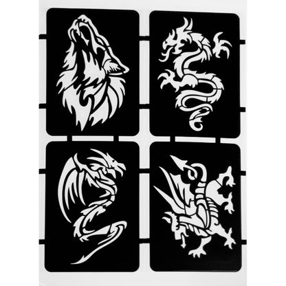 Style G-Stencils for Henna, Jagua, Glitter, Air Brush Temporary Tattoos | Mehndi Stencils