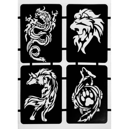 Style G-Stencils for Henna, Jagua, Glitter, Air Brush Temporary Tattoos | Mehndi Stencils