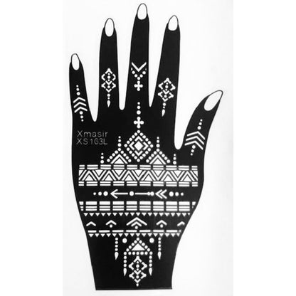 Style D-Stencils for Henna, Jagua, Glitter, Air Brush Temporary Tattoos | Mehndi Stencils