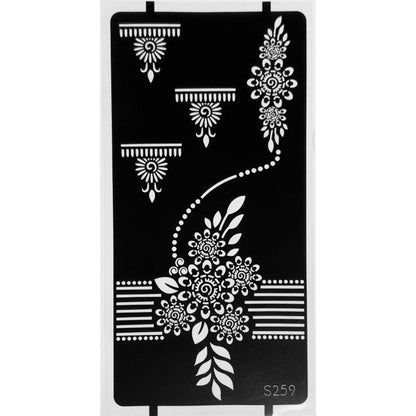 Styles B-Stencils for Henna, Jagua, Glitter, Air Brush Temporary Tattoos | Mehndi Stencils