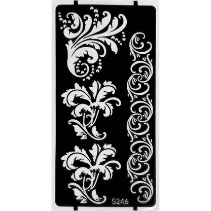 Styles B-Stencils for Henna, Jagua, Glitter, Air Brush Temporary Tattoos | Mehndi Stencils