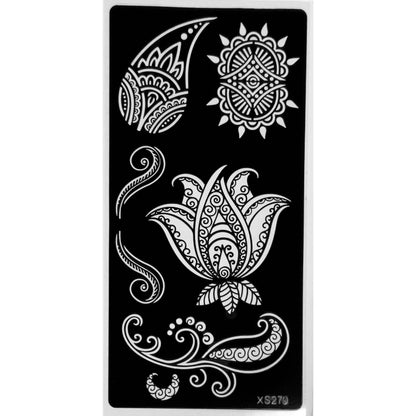Styles B-Stencils for Henna, Jagua, Glitter, Air Brush Temporary Tattoos | Mehndi Stencils
