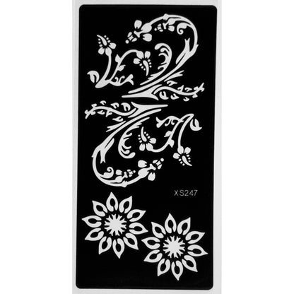 Styles B-Stencils for Henna, Jagua, Glitter, Air Brush Temporary Tattoos | Mehndi Stencils