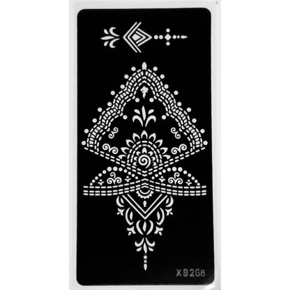 Styles B-Stencils for Henna, Jagua, Glitter, Air Brush Temporary Tattoos | Mehndi Stencils