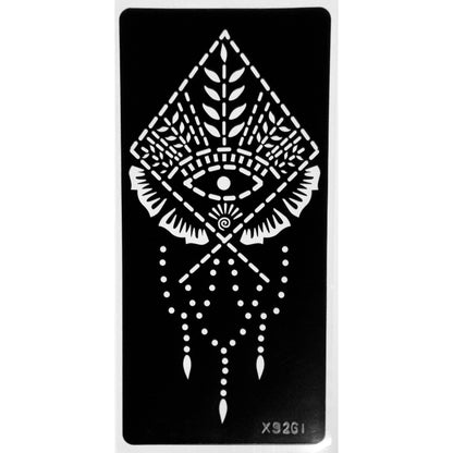 Styles B-Stencils for Henna, Jagua, Glitter, Air Brush Temporary Tattoos | Mehndi Stencils