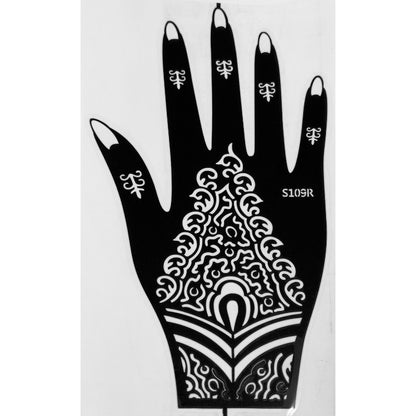 Style E-Stencils for Henna, Jagua, Glitter, Air Brush Temporary Tattoos | Mehndi Stencils