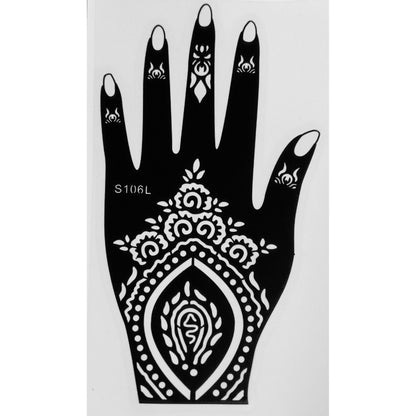 Style E-Stencils for Henna, Jagua, Glitter, Air Brush Temporary Tattoos | Mehndi Stencils