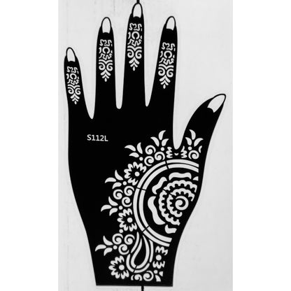 Style E-Stencils for Henna, Jagua, Glitter, Air Brush Temporary Tattoos | Mehndi Stencils