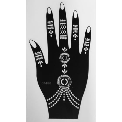 Style E-Stencils for Henna, Jagua, Glitter, Air Brush Temporary Tattoos | Mehndi Stencils