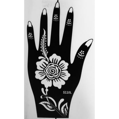 Style E-Stencils for Henna, Jagua, Glitter, Air Brush Temporary Tattoos | Mehndi Stencils