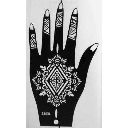 Style E-Stencils for Henna, Jagua, Glitter, Air Brush Temporary Tattoos | Mehndi Stencils