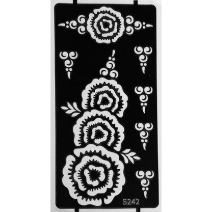 Style A-Stencils for Henna, Jagua, Glitter, Air Brush Temporary Tattoos | Mehndi Stencils