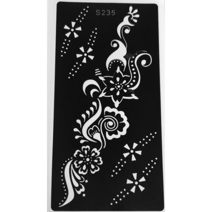 Style A-Stencils for Henna, Jagua, Glitter, Air Brush Temporary Tattoos | Mehndi Stencils