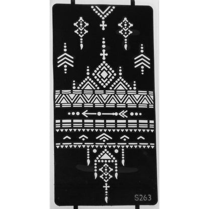 Style A-Stencils for Henna, Jagua, Glitter, Air Brush Temporary Tattoos | Mehndi Stencils