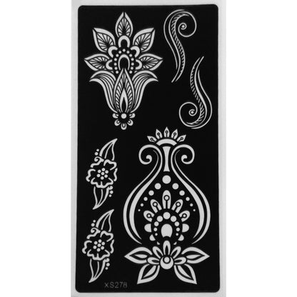 Style A-Stencils for Henna, Jagua, Glitter, Air Brush Temporary Tattoos | Mehndi Stencils