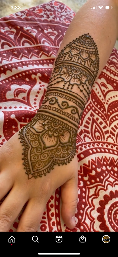 Henna Kit Bottles | 2 Henna Bottles, Aftercare Balm, Sealant, Designs & Instructions