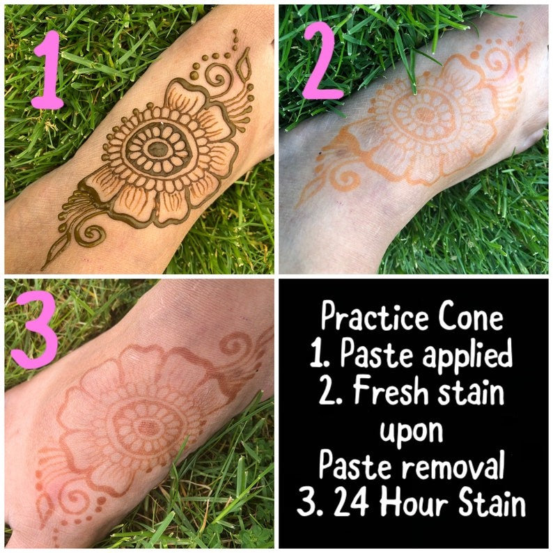 Practice Henna Cones | Made with NO Essential Oils | Beginners Henna