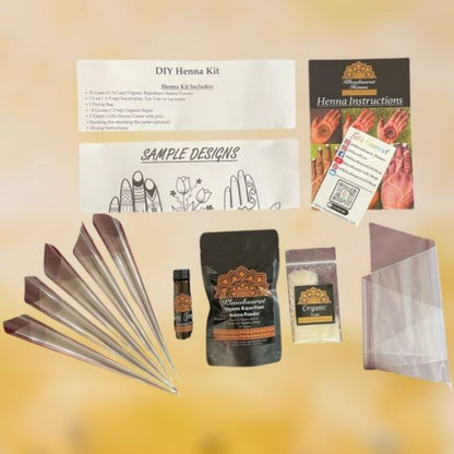 Basic DIY Henna Kit-Starter Kit-Makes up to 5 Cones